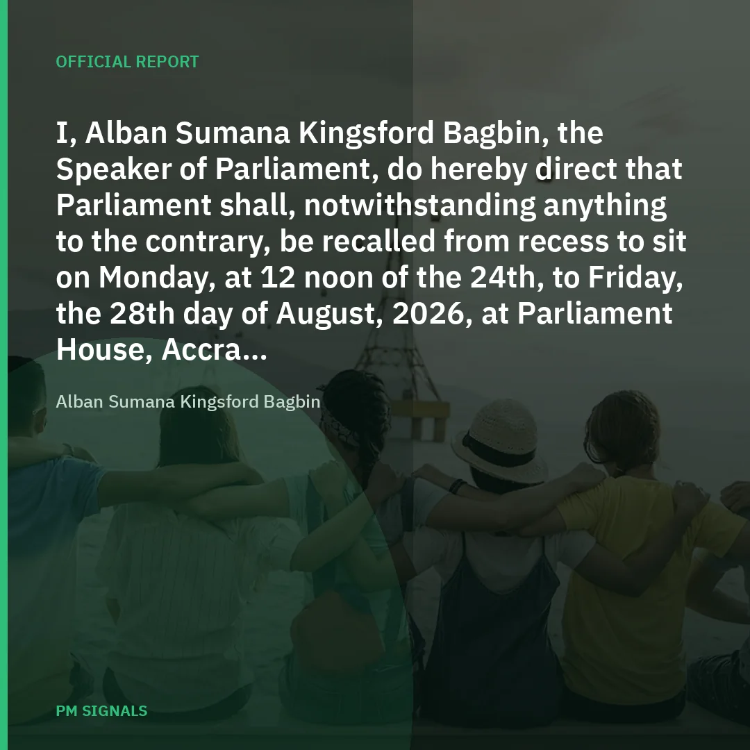 Share card of the Official Report quote from Alban Sumana Kingsford Bagbin